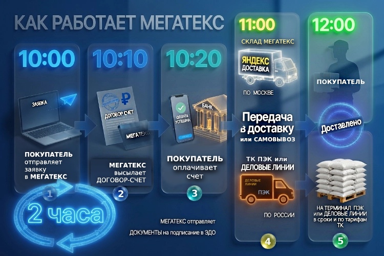 Как работает Мегатекс